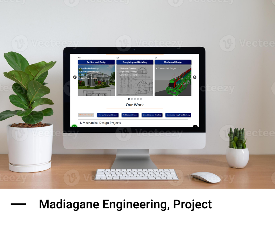 Madiagane Engineering website
